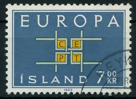 ISLAND 1963 Nr 374 gestempelt 9B0776