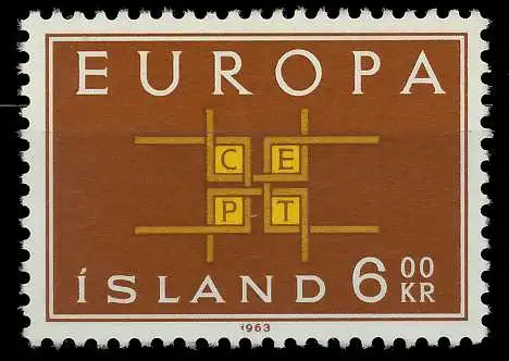 ISLAND 1963 Nr 373 postfrisch SA31696
