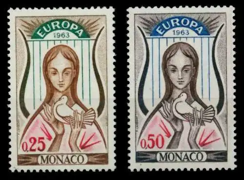 MONACO 1963 Nr 742-743 postfrisch SA31746