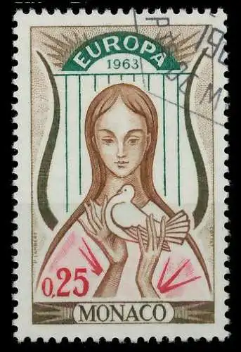 MONACO 1963 Nr 742 gestempelt 9B086E