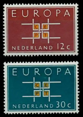 NIEDERLANDE 1963 Nr 806-807 postfrisch SA31796
