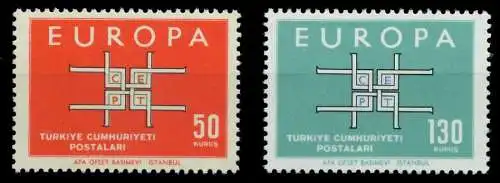 TÜRKEI 1963 Nr 1888-1889 postfrisch SA318AA