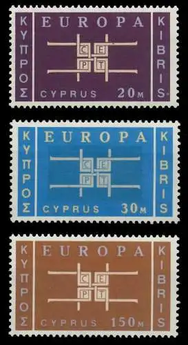 ZYPERN 1963 Nr 225-227 postfrisch 9B88BE