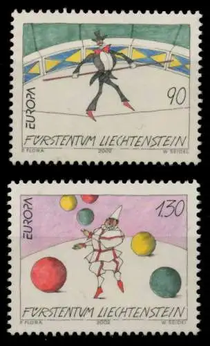 LIECHTENSTEIN 2002 Nr 1283-1284 postfrisch S5486BA
