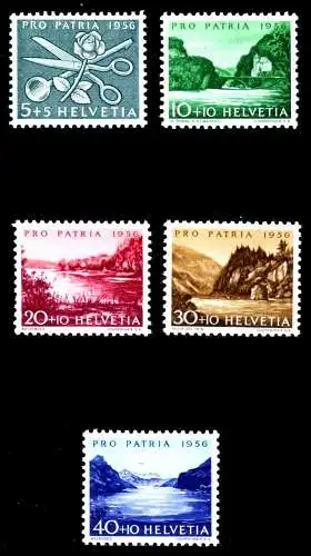 SCHWEIZ PRO PATRIA Nr 627-631 postfrisch S5D23EE