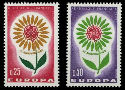 FRANKREICH 1964 Nr 1490-1491 postfrisch 9B8A2A