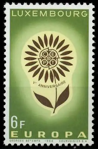 LUXEMBURG 1964 Nr 698 postfrisch SA31B2A