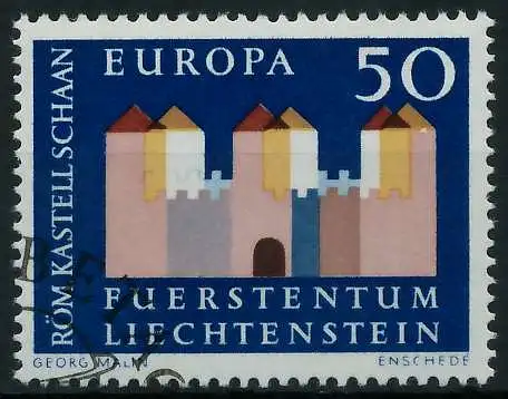 LIECHTENSTEIN 1964 Nr 444 gestempelt 9B8B32