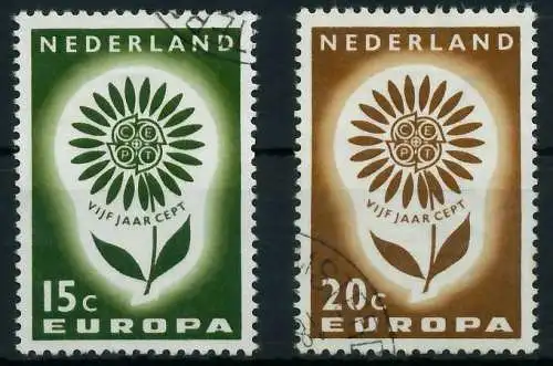 NIEDERLANDE 1964 Nr 827-828 gestempelt 9B8B86
