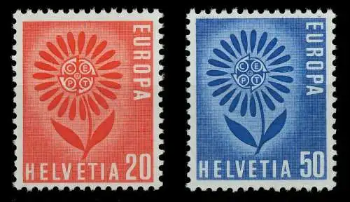 SCHWEIZ 1964 Nr 800-801 postfrisch SA31C1A