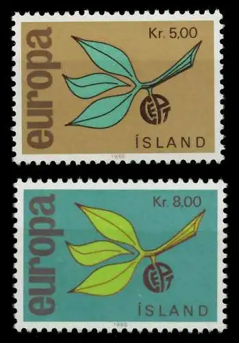 ISLAND 1965 Nr 395-396 postfrisch 9B8E66