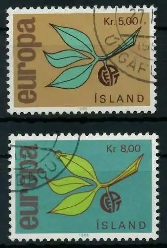 ISLAND 1965 Nr 395-396 gestempelt 9B8E96