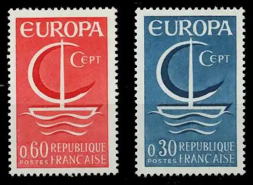 FRANKREICH 1966 Nr 1556-1557 postfrisch 9C7F6A