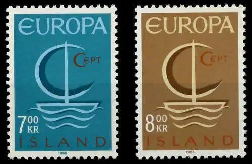 ISLAND 1966 Nr 404-405 postfrisch 9C7FFE