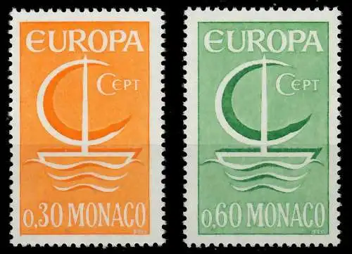 MONACO 1966 Nr 835-836 postfrisch 9C8072