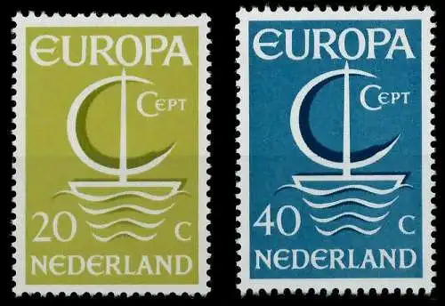 NIEDERLANDE 1966 Nr 864-865 postfrisch 9C80BA
