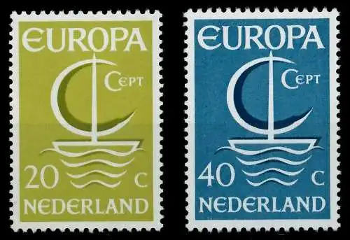 NIEDERLANDE 1966 Nr 864-865 postfrisch 9C80D2