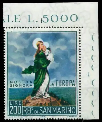 SAN MARINO 1965 Nr 879 postfrisch ECKE-ORE 9C8146