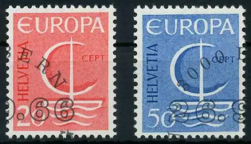 SCHWEIZ 1966 Nr 843-844 gestempelt 9C8166