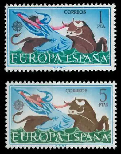 SPANIEN 1966 Nr 1642-1643 postfrisch 9C8196