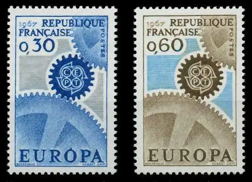 FRANKREICH 1967 Nr 1578-1579 postfrisch 9C8432