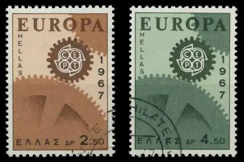 GRIECHENLAND 1967 Nr 948-949 gestempelt 9C846A