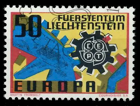 LIECHTENSTEIN 1967 Nr 474 gestempelt 9C84C2