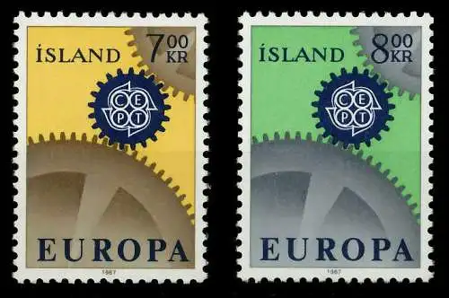 ISLAND 1967 Nr 409-410 postfrisch 9C84C6