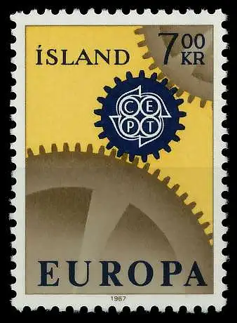 ISLAND 1967 Nr 409 postfrisch 9C84D6