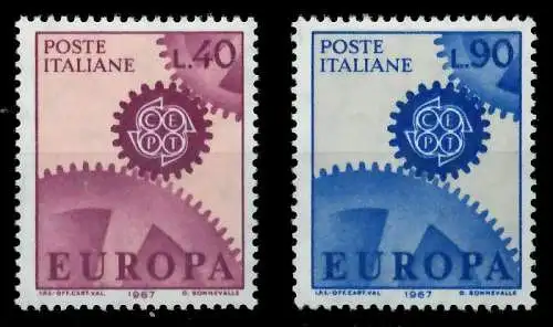 ITALIEN 1967 Nr 1224-1225 postfrisch 9C84FA