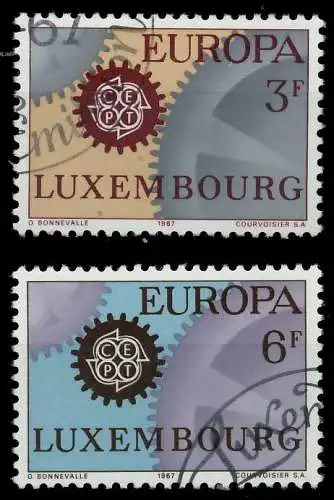 LUXEMBURG 1967 Nr 748-749 gestempelt 9C8532