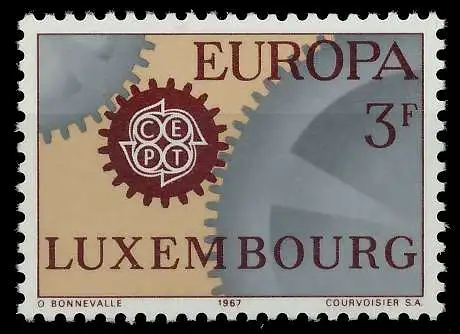LUXEMBURG 1967 Nr 748 postfrisch SA52B22