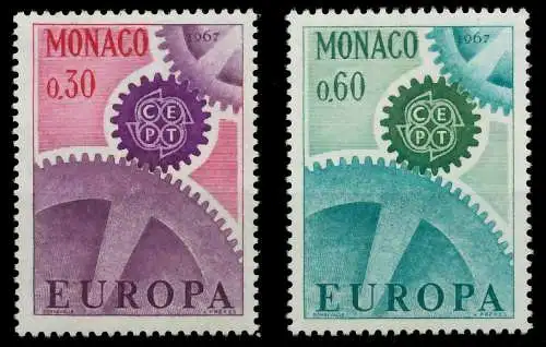 MONACO 1967 Nr 870-871 postfrisch 9C855E