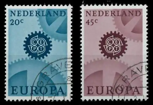 NIEDERLANDE 1967 Nr 878x-879x gestempelt 9D148E