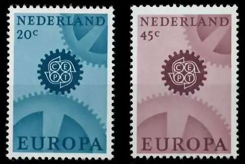 NIEDERLANDE 1967 Nr 878x-879x postfrisch 9D1496