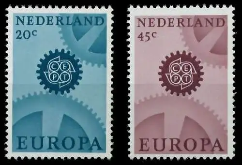 NIEDERLANDE 1967 Nr 878x-879x postfrisch 9D149E