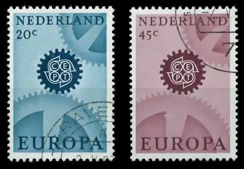 NIEDERLANDE 1967 Nr 878y-879y gestempelt 9D14C2