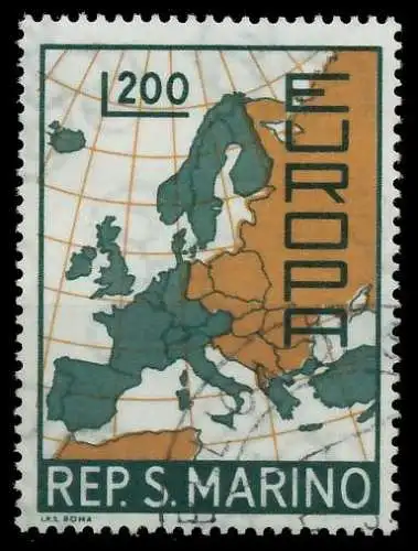 SAN MARINO 1967 Nr 890 gestempelt 9D1522