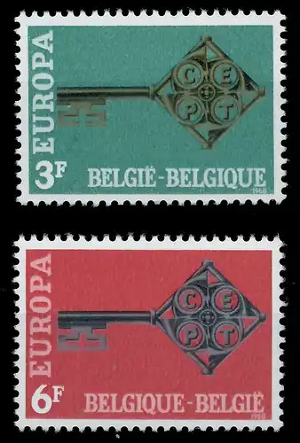 BELGIEN 1968 Nr 1511-1512 postfrisch 9D163E