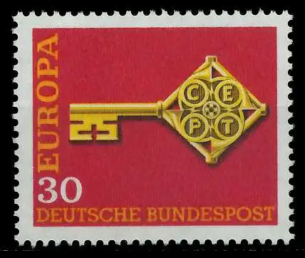 BRD BUND 1968 Nr 560 postfrisch SA52D82