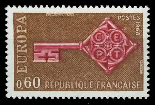 FRANKREICH 1968 Nr 1622 postfrisch SA52D76