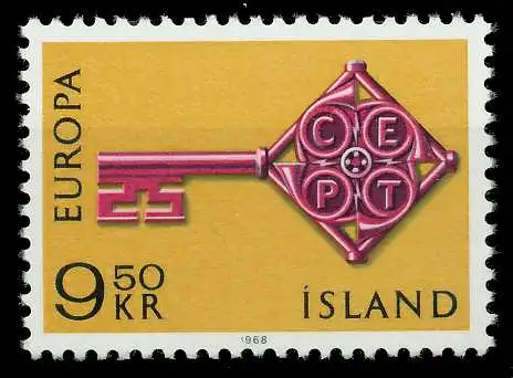 ISLAND 1968 Nr 417 postfrisch SA52ED6