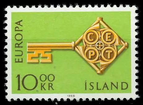 ISLAND 1968 Nr 418 postfrisch SA52EDA