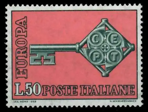 ITALIEN 1968 Nr 1272 postfrisch SA52EFA