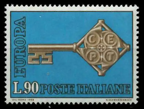 ITALIEN 1968 Nr 1273 postfrisch SA52F02