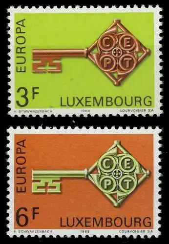 LUXEMBURG 1968 Nr 771-772 postfrisch SA52F1A