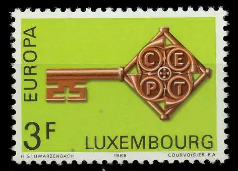 LUXEMBURG 1968 Nr 771 postfrisch SA52F26