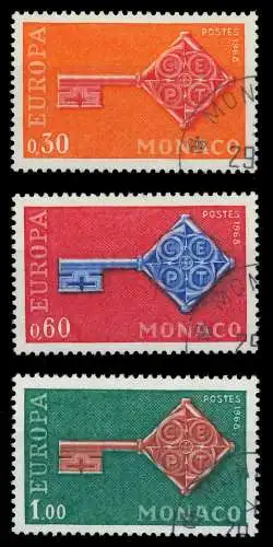 MONACO 1967 Nr 879-881 gestempelt 9D1852