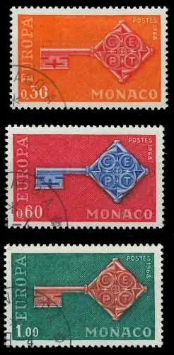 MONACO 1967 Nr 879-881 gestempelt 9D1866