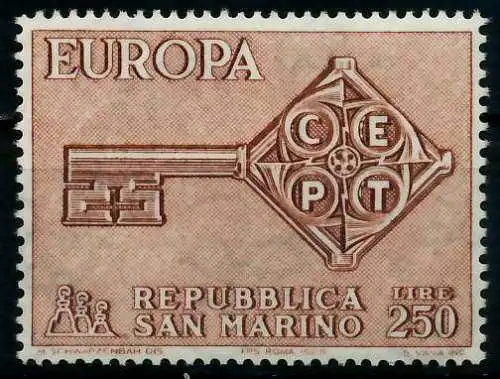 SAN MARINO 1968 Nr 913 postfrisch 9D18BA